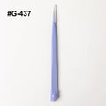 1PC Double Sided Purple Nail Tweezers Silicone Pressing Head Nail Tweezers Sticker Picker Nails Tools Stainless Manicure Tools ﻿