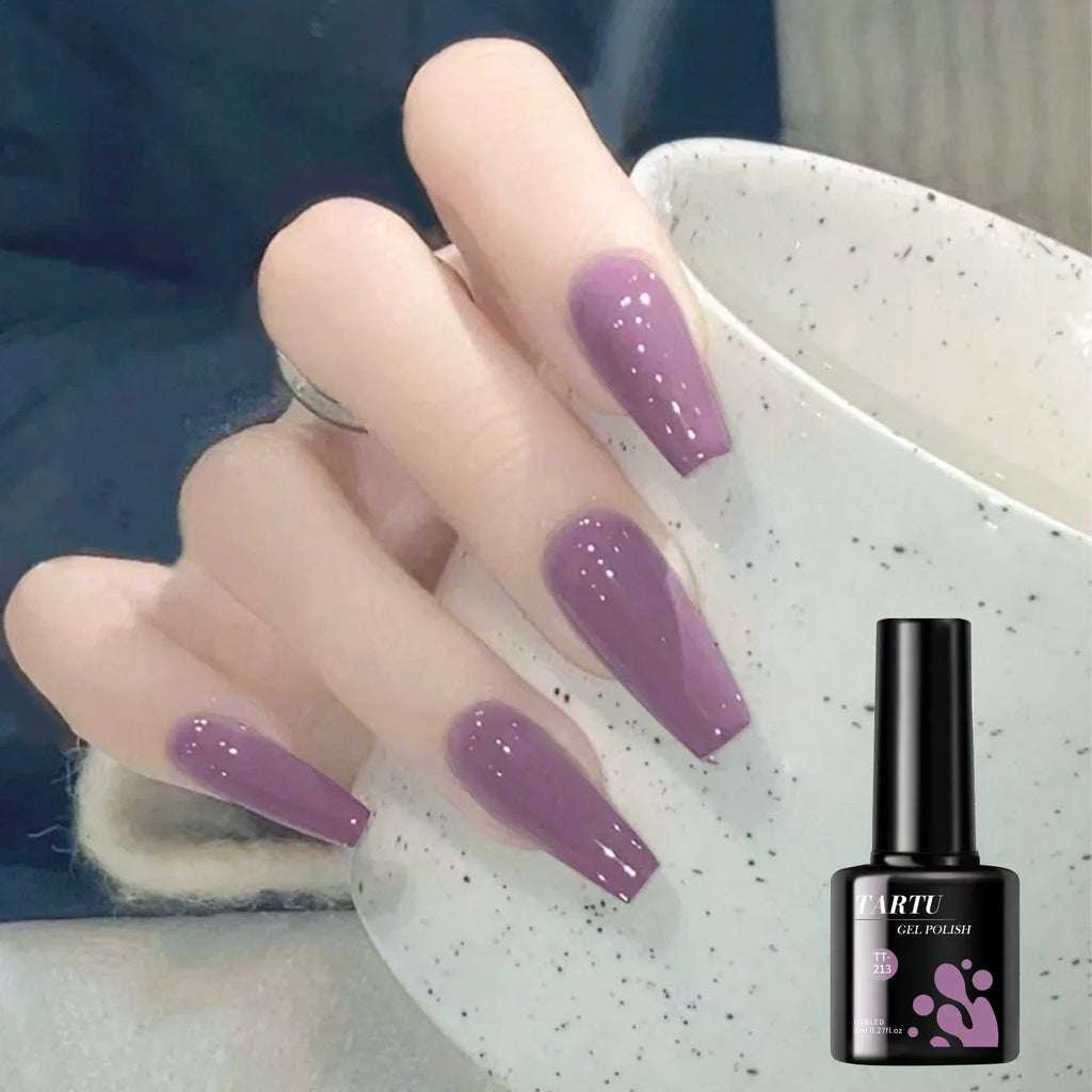 TARTU 8ml Gel Nail Polish Rose Pink Red Gray Burgundy Nails Art Soak Off UV/LED Manicure Semi Permanent gel polish