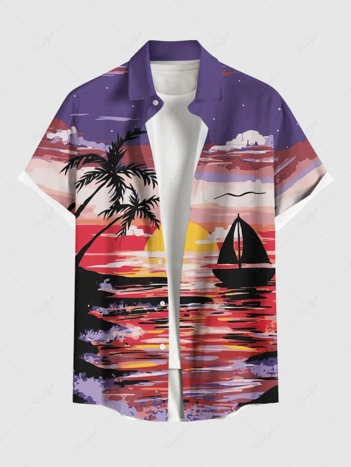 Summer Plus Size Men's Shirt 3D Prints Hawaiian Shirts Button Up Beach Vacation Shirts Short Sleeve Shirts Casual Shirts For Men