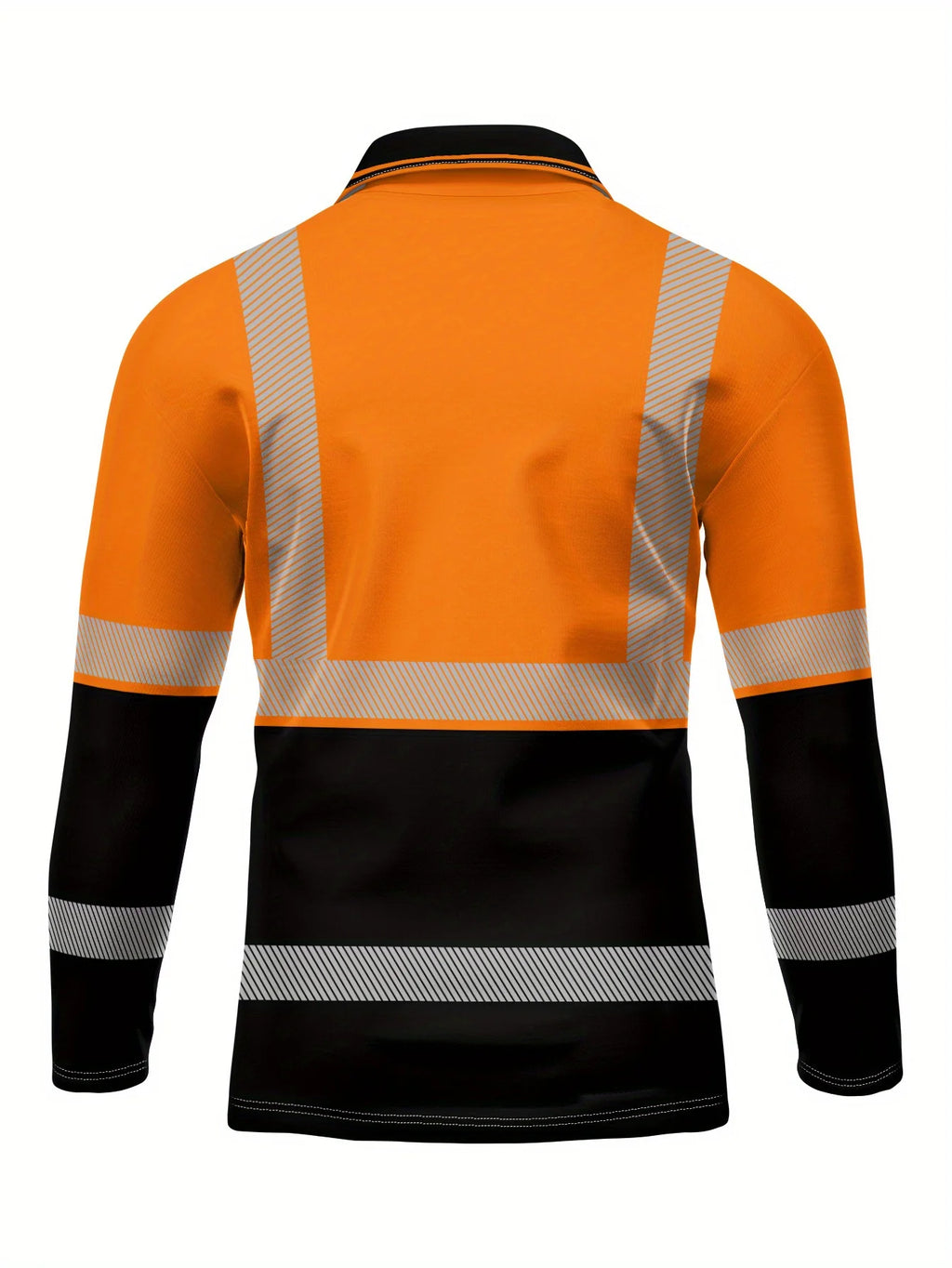 Men's 2025 Long Sleeve Polo Shirt, Polyester Slim Fit, Workplace Casual Tops, Spring Autumn Quick Dry Performance