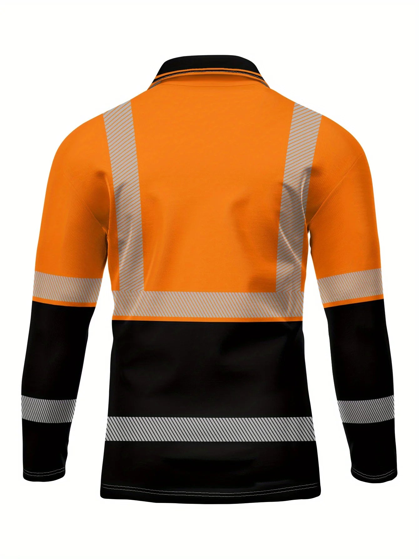 Men's 2025 Long Sleeve Polo Shirt, Polyester Slim Fit, Workplace Casual Tops, Spring Autumn Quick Dry Performance