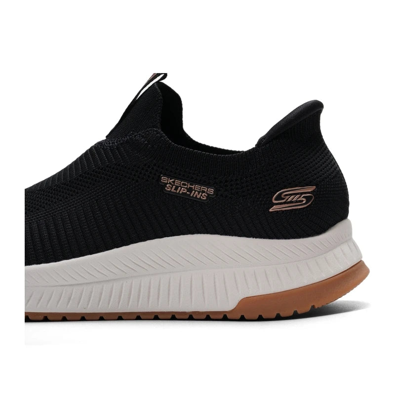 Skechers Women's Sports Shoes for Fitness Training, Walking, Exercise, Slip-On, Breathable Casual Shoes 117745-Blk