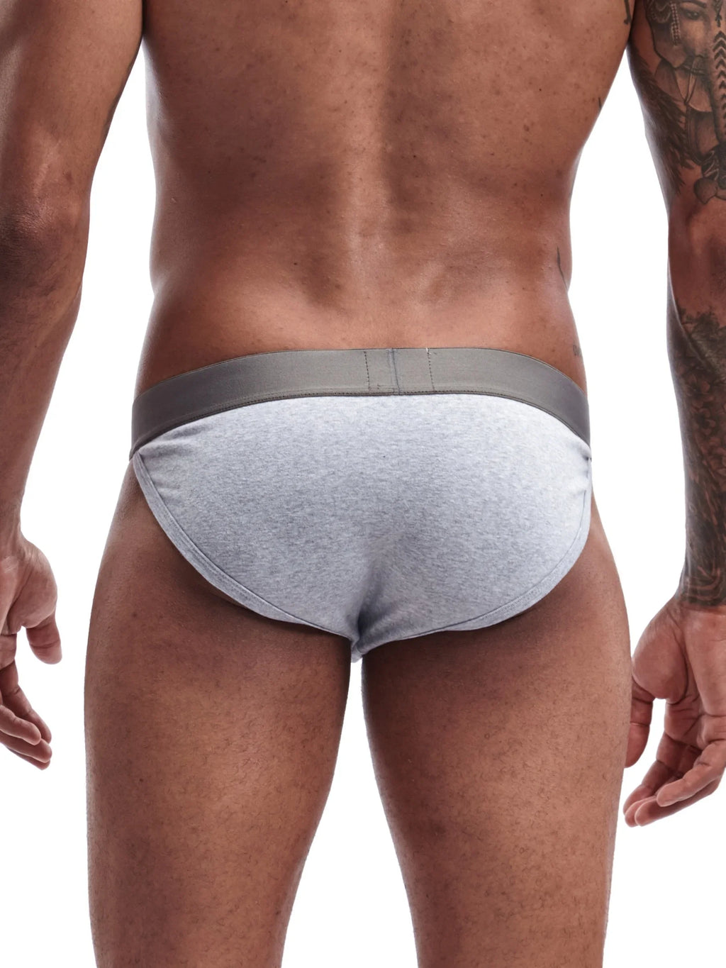 Men's Low Rise Cotton Bikini Underwear Breathable Stretch Support Briefs Wide Waistband Underpants Male Panties Hip Brief