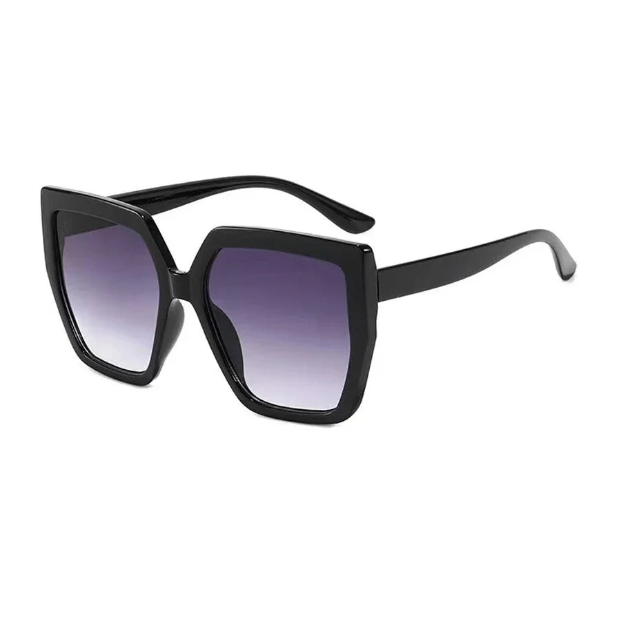 Vintage Oversized Square Sunglasses Women For Men Classic Big Frame Trending Sun Glasses UV400 Luxury Brand Designer Eyeglasses