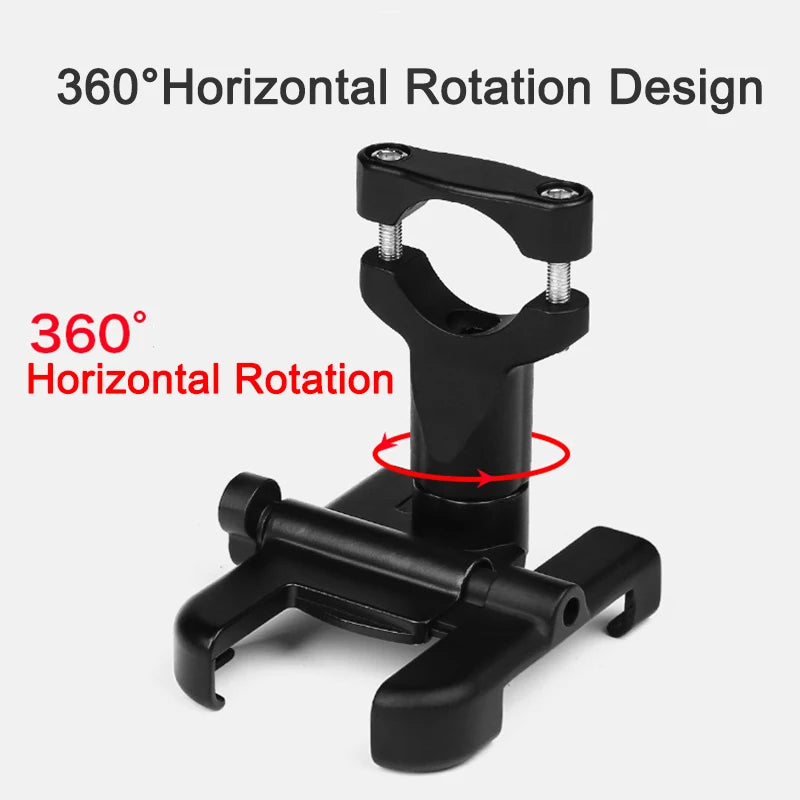 Motorcycle Mobile Phone Holder for iPhone Xiaomi Universal Rearview Mirror Handlebar Holder Bicycle Cycling Aluminum Alloy Stand