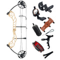 Compound Bow Archery Sets 19-70lbs Draw Weight Adjustable Shooting Right Hand Hunting Bows Adult Beginners Kit Up to IBO 320 Fps