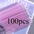 100pcs Micro Brush Crystal Lash Removing Swab Microbrush Mascara Wands Applicator Eyelash Extension Makeup brushes Tools