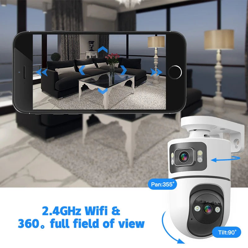SZSINOCAM WiFi Pan-Tilt Outdoor Wireless IP Camera HD Video Surveillance Camera with Wired Version 24-Hour Standby