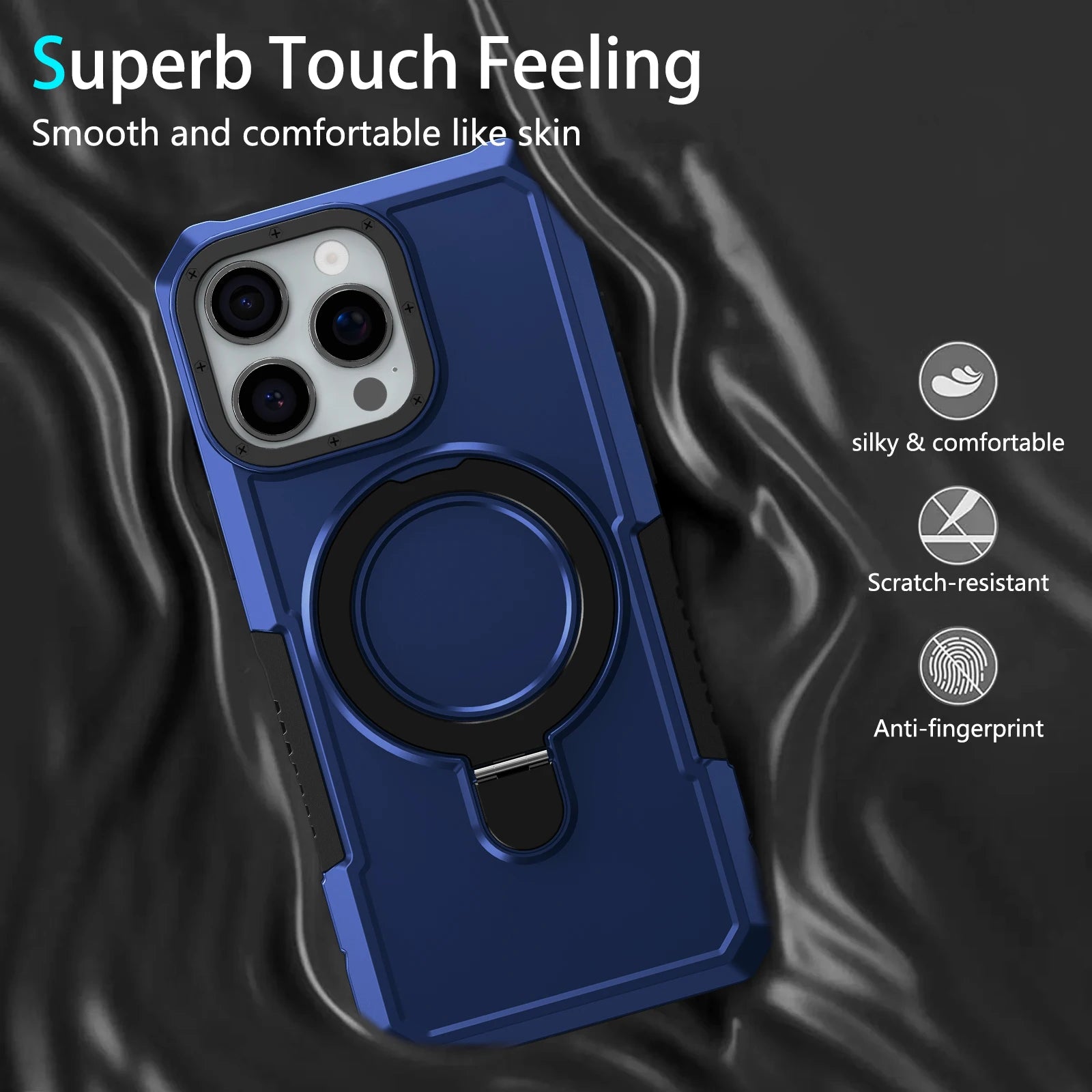 Luxury Armor Case for IPhone 17 16 15 14 13 12 11 Pro X XS XR Max 8 7 6 Plus Ring Holder Slide Lens Stand Phone Cover Shockproof