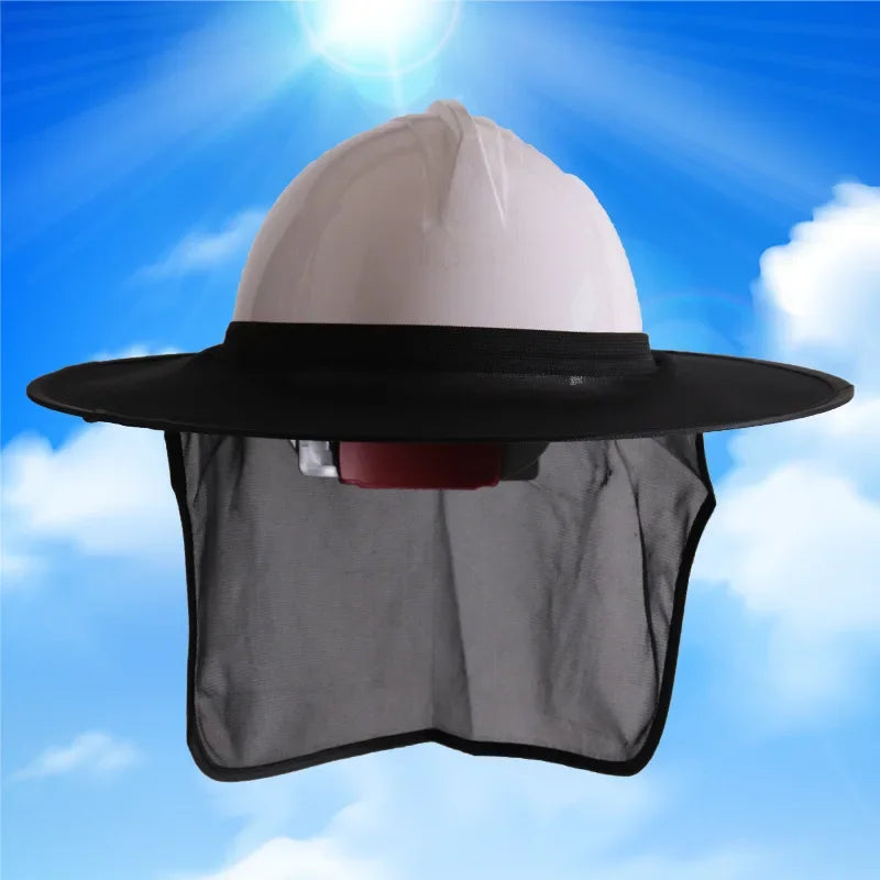Construction Safety Reflective Hard Hat Neck Shield Helmet Sun Shade Reflective Stripe Kit Summer Sun Protection Prevent Sunburn