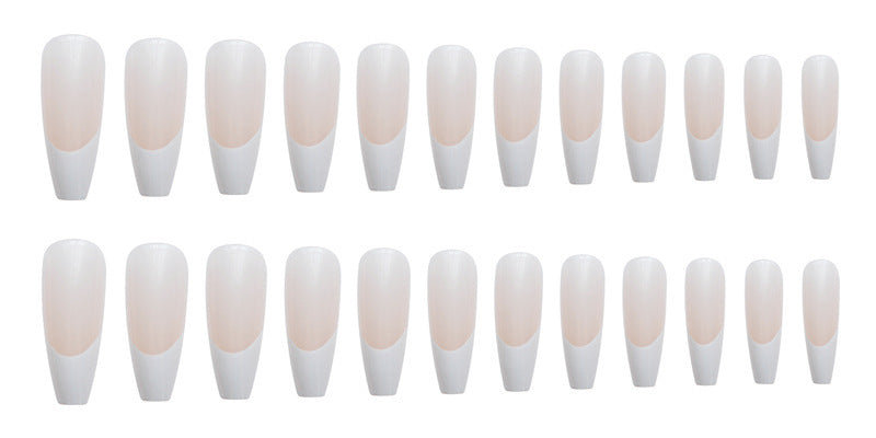 Nail Art Fake Nails Artificial Square Head Press on Acrylic Nail Tips Seamless Removable False Nails Ballerina Press on Nails
