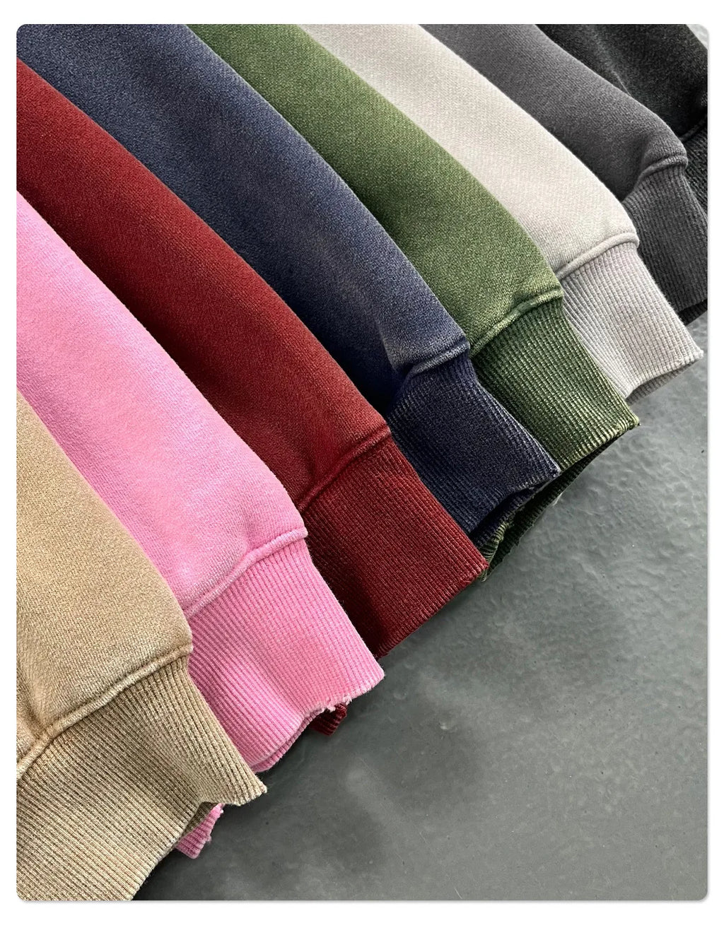 New Autumn and Winter Cashmere Zip Up Jacket Streetwear Casual Oversized Acid Washed Wax Printed Hooded Fleece Zipper Hoodie