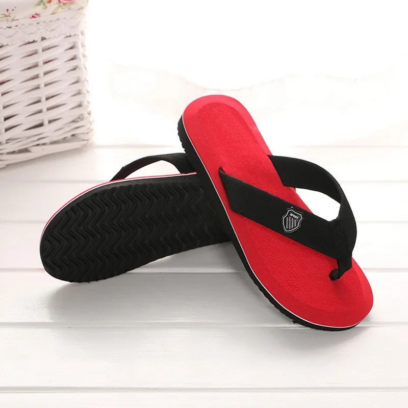High Quality Summer Slippers Men Flip Flops Beach Sandals Non-Slip Casual Flat Shoes Slippers Indoor Shoes Men Outdoor Slides