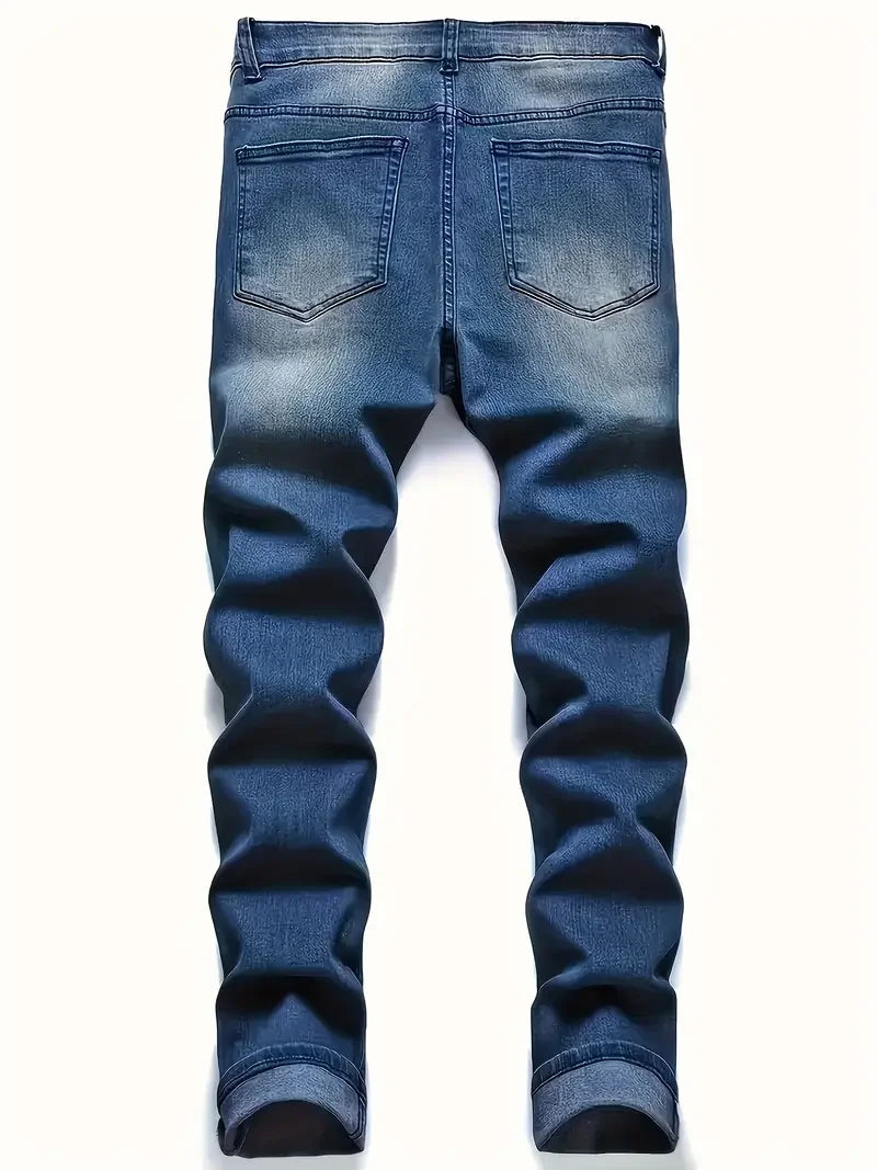 Jeans Distressed para Hombre – Denim Stretch Estilo Urbano