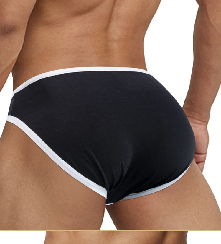 Men Modal 3D Pouch Briefs Athletic Sports Male Breathable Skin-friendly Soft Underwear High Stretch Underpants for Daily Wear