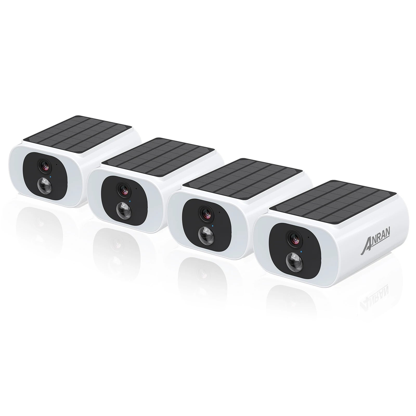 ANRAN 2/3/4 PCS Outdoor Wireless WIFI Camera 2.4G 3MP Battery Solar Security Camera Floodlight Color Night Vision Local Alarm
