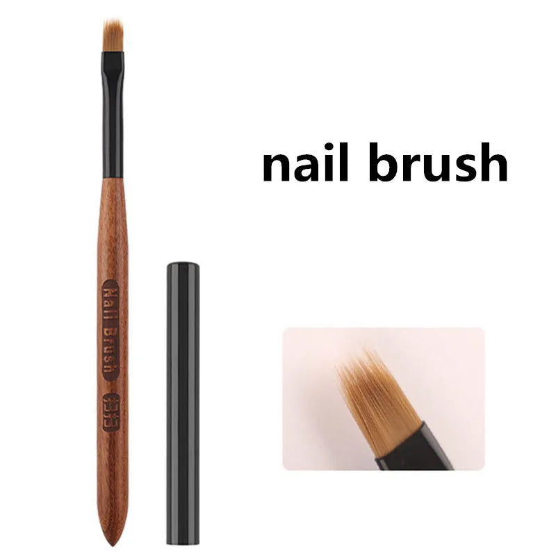 Gradient Nail Art Brush Acrylic Nail Ombre Pen DIY UV Gel Brushes Painting Drawing Flowers Nails Brush Manicure Tools for Salon