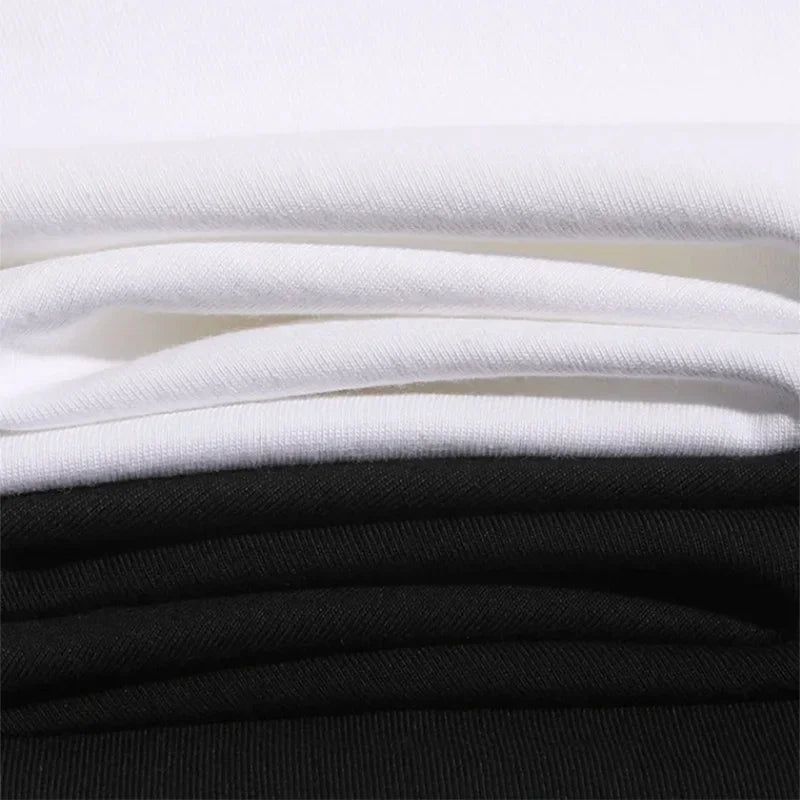 Casual Men's Short Sleeve Round Neck Fashion Cotton Graphic Printed T - Shirts Tops