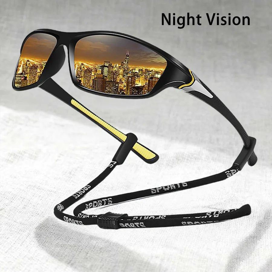 With Chain Vintage Metal Decoration Fishing Cycling Sports Eyewear Men Women Running Mountaineering Fashion Sport Sun Glasses