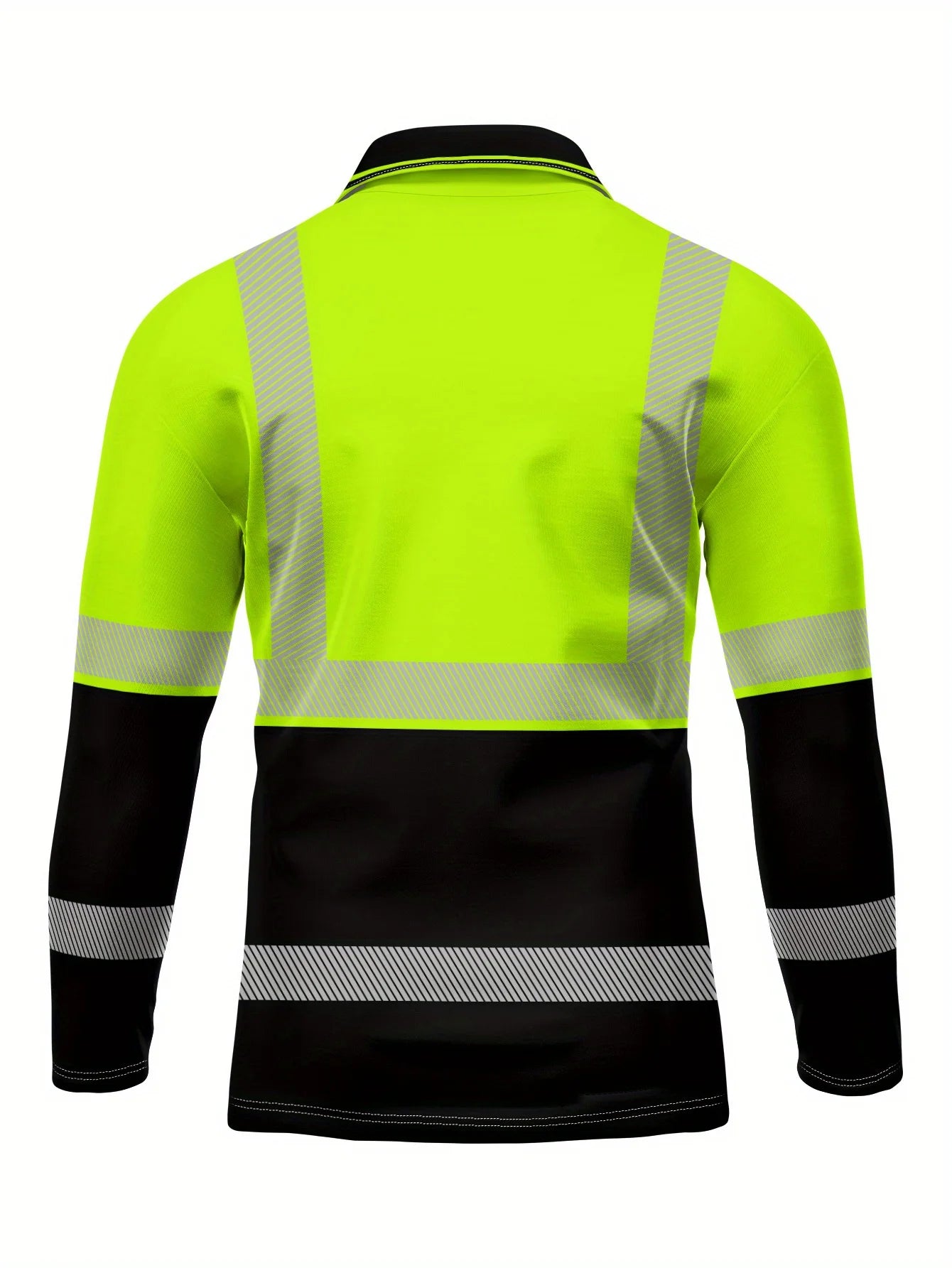 Men's 2025 Long Sleeve Polo Shirt, Polyester Slim Fit, Workplace Casual Tops, Spring Autumn Quick Dry Performance