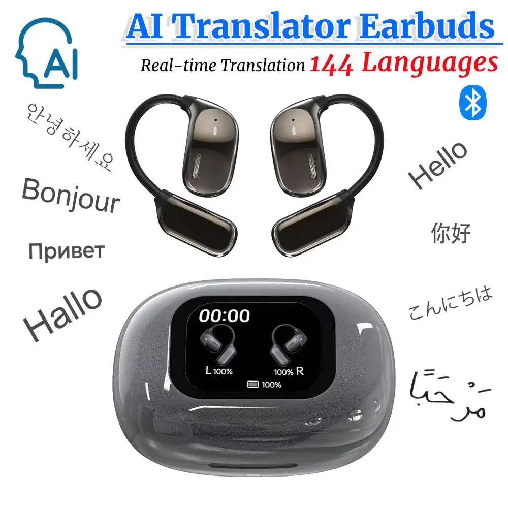 Auriculares Bluetooth Traductor de 144 Idiomas en Tiempo Real