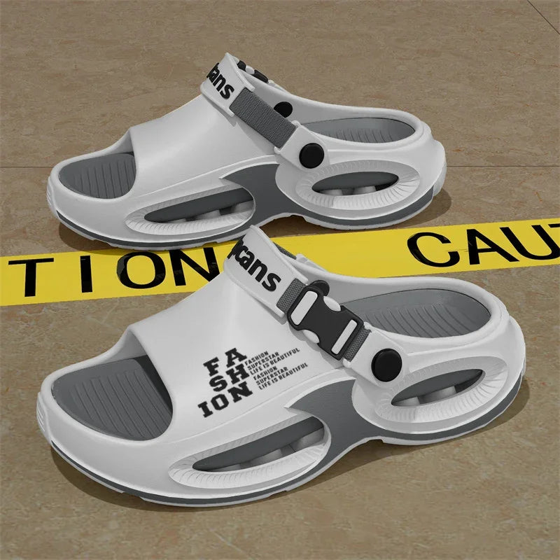 2025 Men's Beach Slippers Outdoor Sandals Comfortable Soft Sole EVA Slide Clogs Casual Shoes Men Women Beach Sandals Big Size