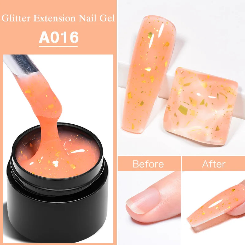 MEET ACROSS 8ml Pearl Shell Thread Gel Nail Polish 3D Semi Permanent Soak Off UV Gel Nail Art Varnish For Nails Manicure DIY
