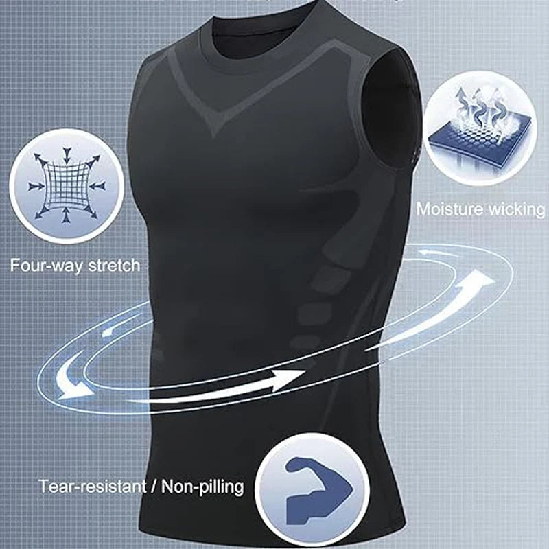 Men's Running Compression Shirts Short Sleeve Sport Gym Tees Fitness Quick Dry Sweatshirt Jogging Tracksuit Athletic Shirt Tops