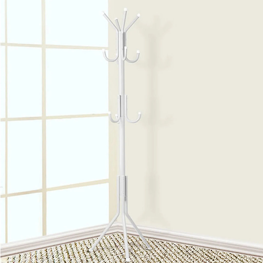 Clothes and Hats Rack Metal Multi Hooks Mobile and Convenient Coat Rack for Home Living Room Hangers Clothes Rack Stand