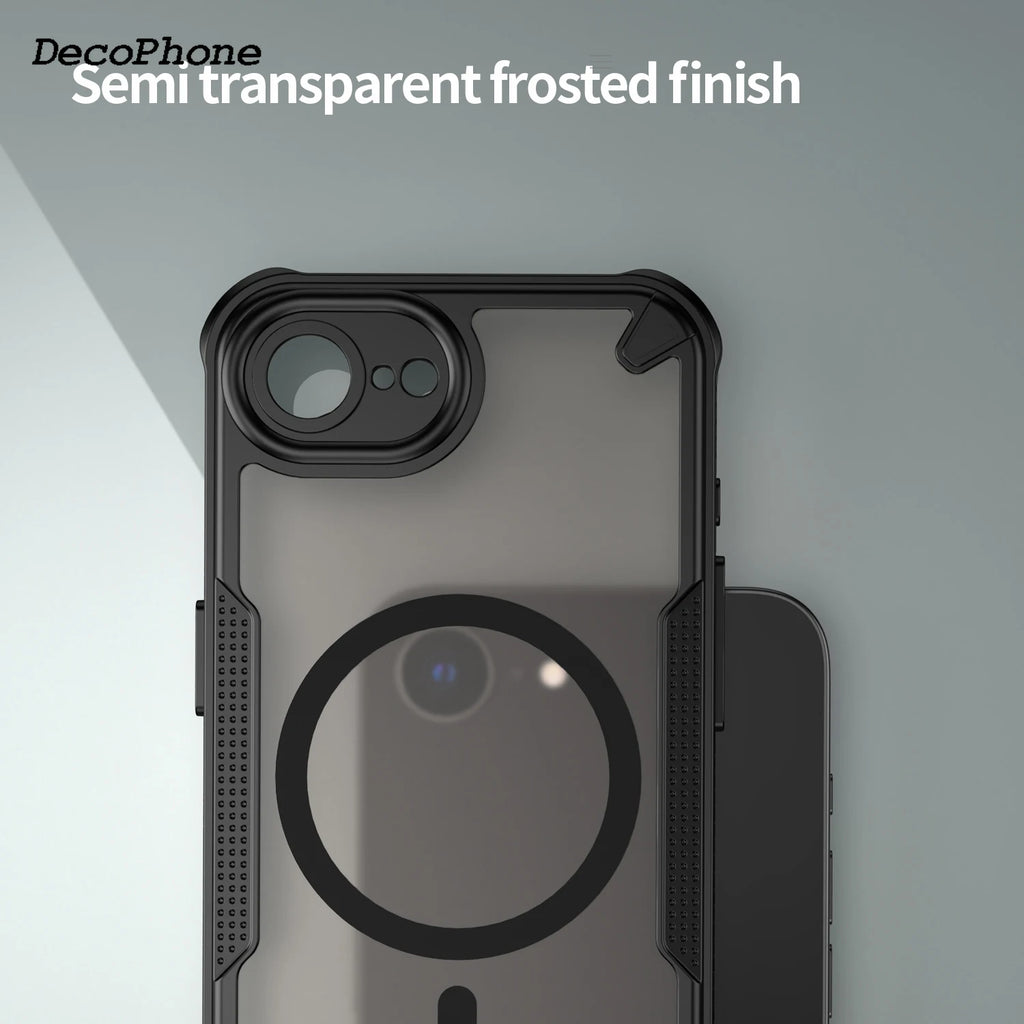 Translucent Matte Armor Case For iPhone 17e Skin-Friendly Matte Full Back Case For iPhone 17e Cover For iPhone 17e/16e Case