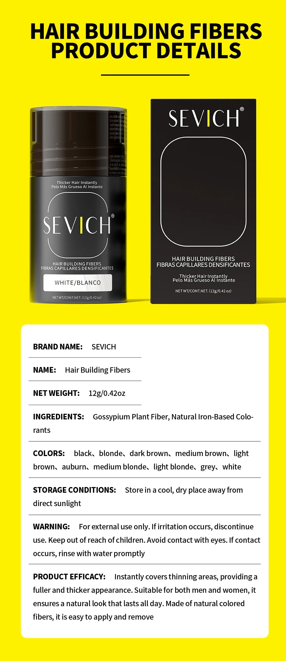 Hair Fibers Regrowth Powders Black Volumizing Hair Fibers Hair Building Fiber Natural Keratin Hair Styling Thickening Powder