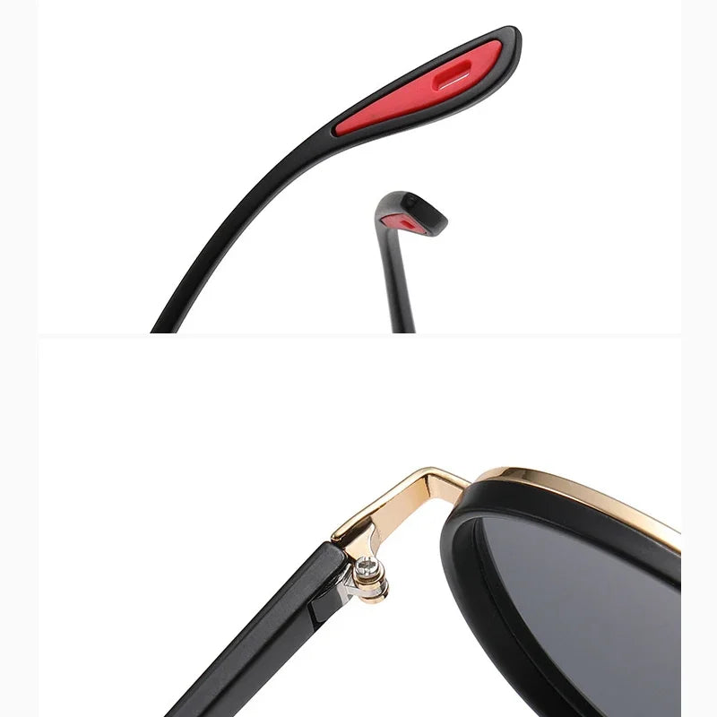 Round Retro Sunglasses Men UV400 Sunnies Women Brand Designer Sun Glasses Alloy Punk Outdoor Eyewear