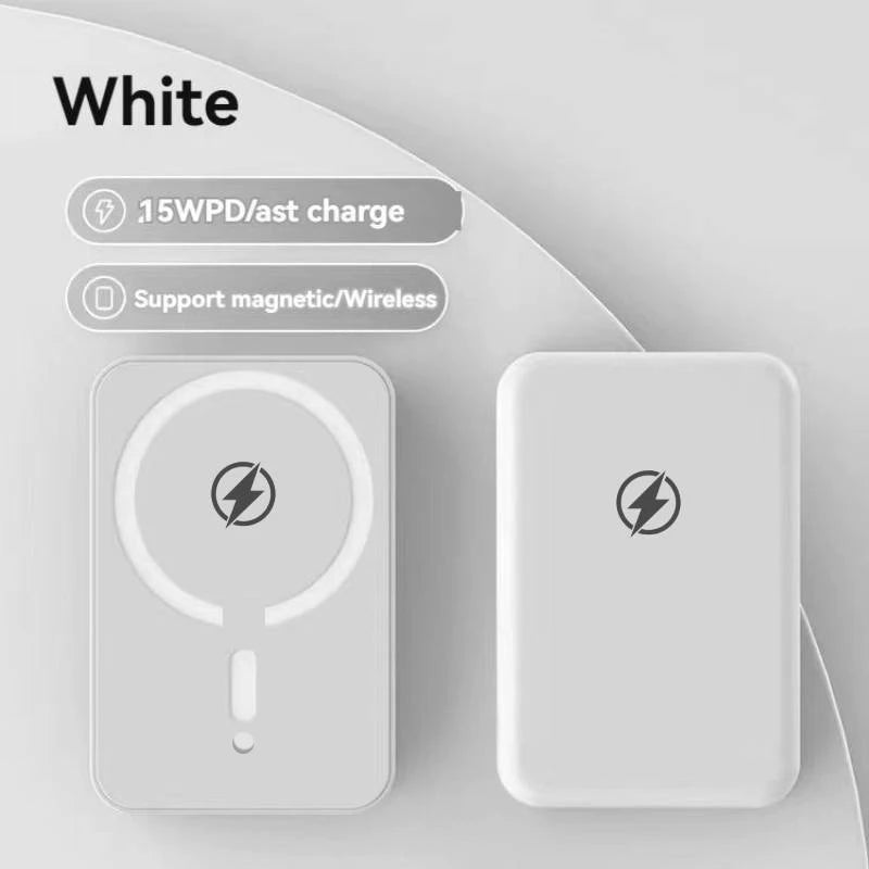 10000mAh Magnetic Power Bank, 22.5W Fast Charging Wireless Portable Charger, Anti-Explosion External Battery for iPhone 12-17 Pr