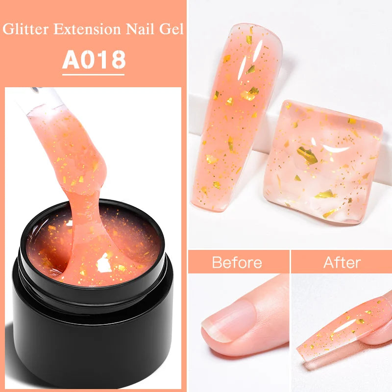 MEET ACROSS 8ml Pearl Shell Thread Gel Nail Polish 3D Semi Permanent Soak Off UV Gel Nail Art Varnish For Nails Manicure DIY