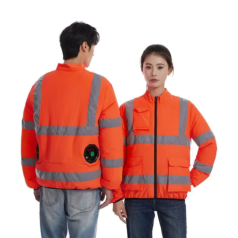 AKOOUS 6500 RPM 12V/5V USB 3-Fans Cooling Vest Air Conditioned Clothes Men Women Outdoor Work Fishing Body Cooling Jacket