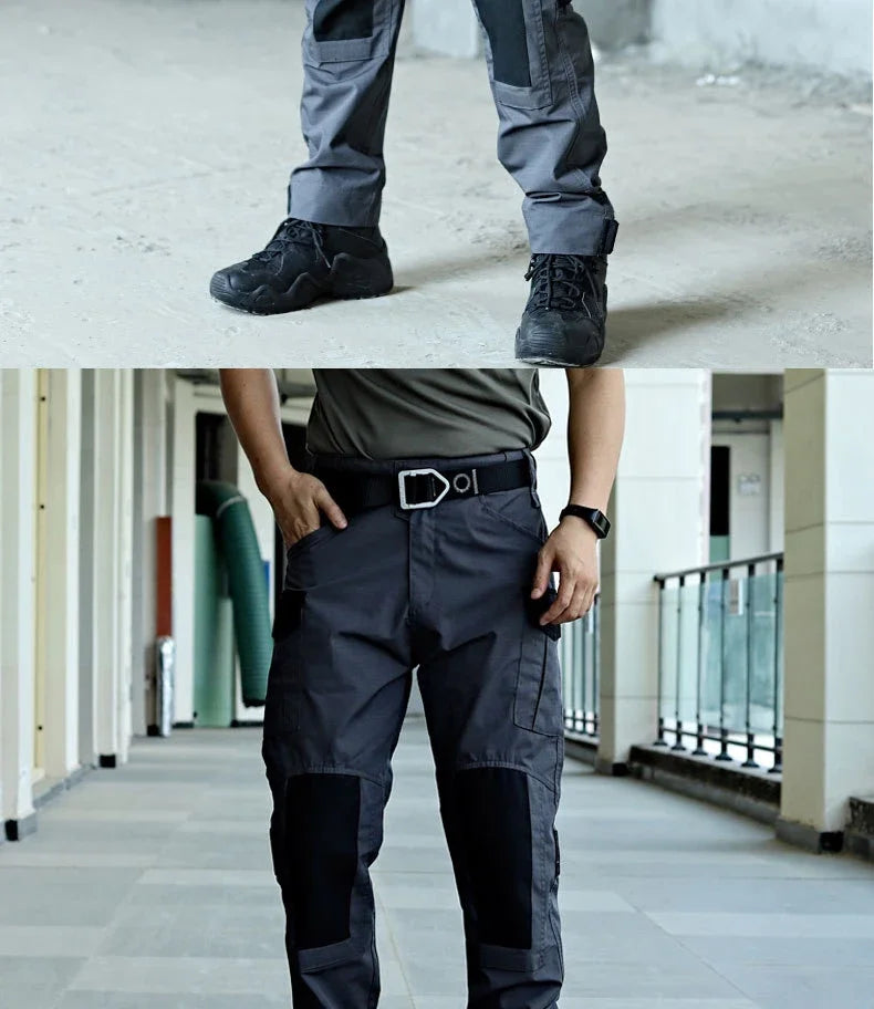 Military Tactical Cargo Pants Men Army Training Trousers Casual Multi Pockets Wear-Resistant Waterproof Pant Male Hiking Pants