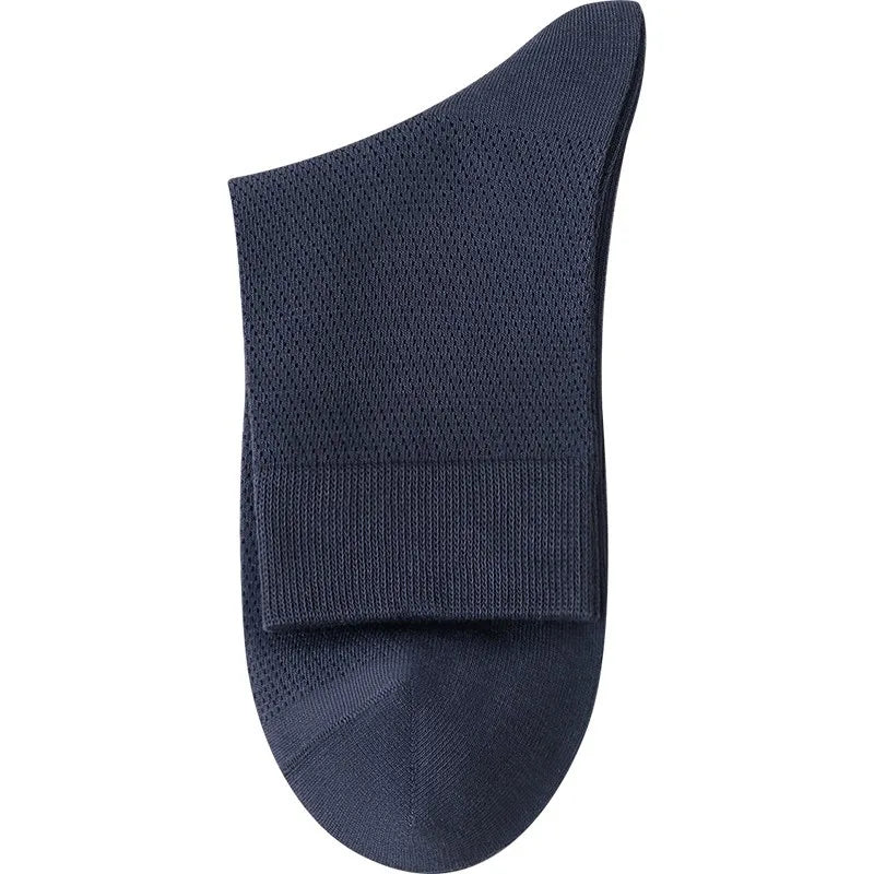 3pairs Men's Odor-Resistant and Sweat-Absorbing Mid-Calf Socks Fashion High Quality Breathable Ankle Sock Solid Color Sports Sox