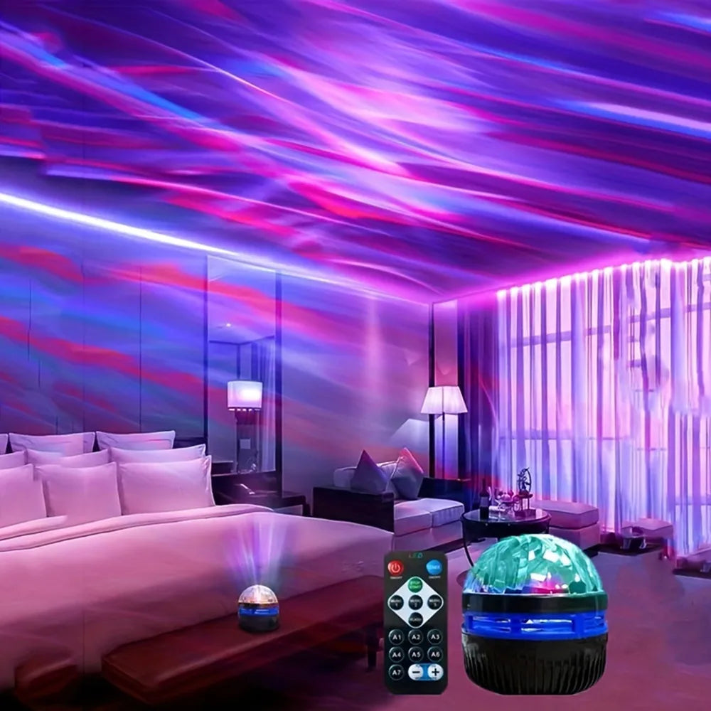 Proyector LED Cielo Estrellado con Aurora Boreal y Control Remoto