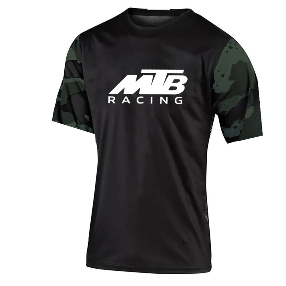 Raudax-Quick Dry Bicycle Jersey For Men, Motocross Downhill Jersey, Mountain Bike, Short Sleeves, Enduro