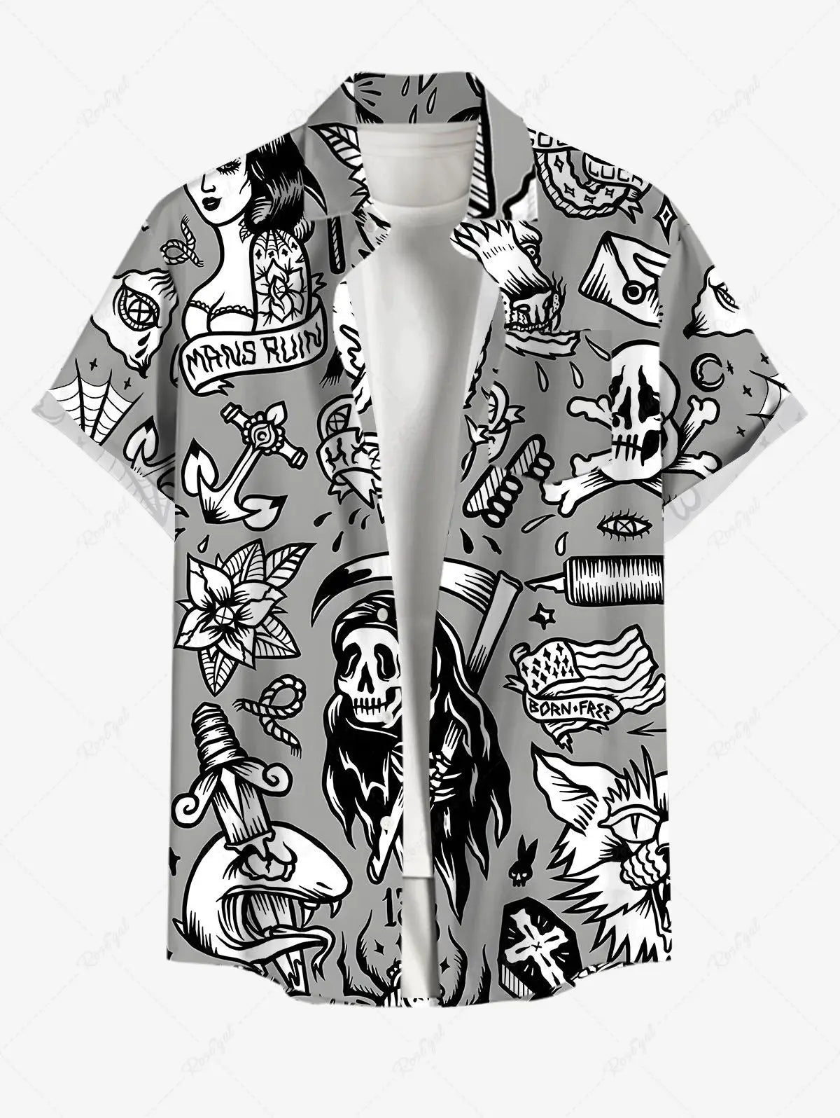 Summer Plus Size Men's Shirt 3D Prints Hawaiian Shirts Button Up Beach Vacation Shirts Short Sleeve Shirts Casual Shirts For Men