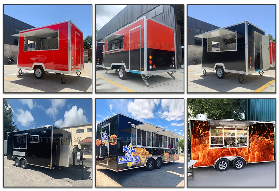 Allbetter 2026 New Luxury Multifunction Sales Vending Truck Mobile Food Truck Street Fast Food Food Trailer European Standard