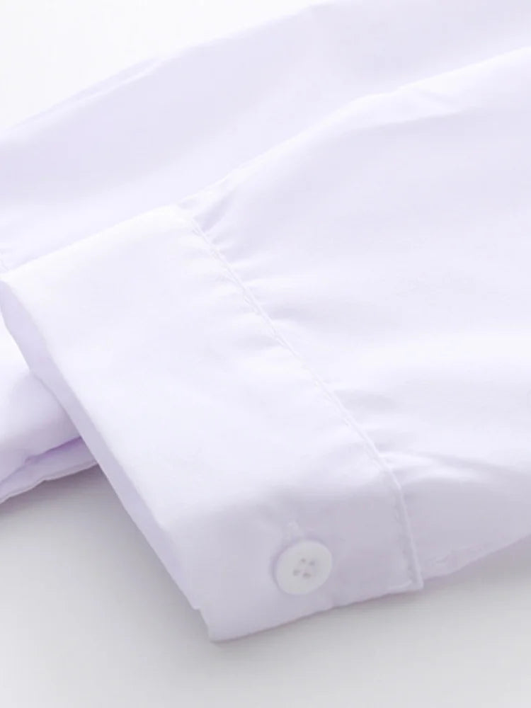 Fashion loose women's cotton embroidered shirt spring and autumn long top 5083