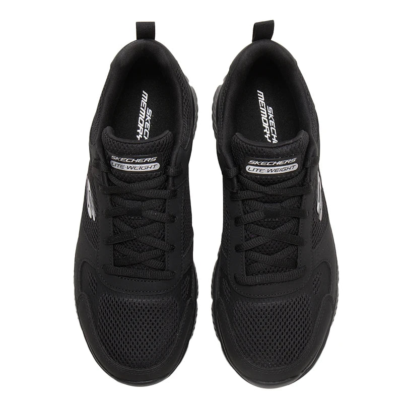 Skechers Men's Sports Shoes, Mesh Breathable Walking Shoes, Outdoor Lightweight, Wear-Resistant, Low-Top Casual Shoes 8790230-Bbk