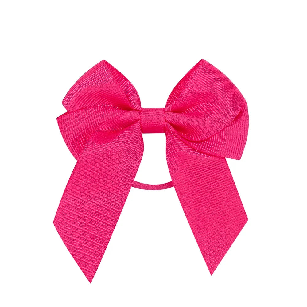 3.15inches Solid Color Hair Ribbon Hair Band for Girls Toddler Cheer Up Bows Head Rope Kids Headwear Ponytail Hair Accessories - EXPRESS STORE