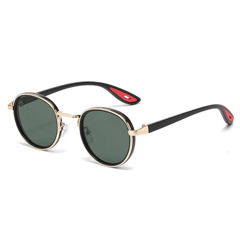 Round Retro Sunglasses Men UV400 Sunnies Women Brand Designer Sun Glasses Alloy Punk Outdoor Eyewear