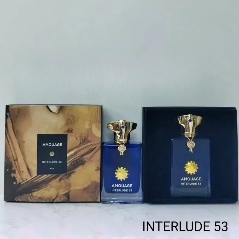 Amouage Parfum De Luxe Interlude Men Perfume 100ml Long Lasting Bold Refined Luxurious Oriental Leather Woody Rich Signature