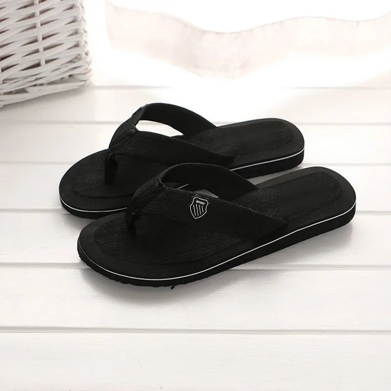 High Quality Summer Slippers Men Flip Flops Beach Sandals Non-Slip Casual Flat Shoes Slippers Indoor Shoes Men Outdoor Slides