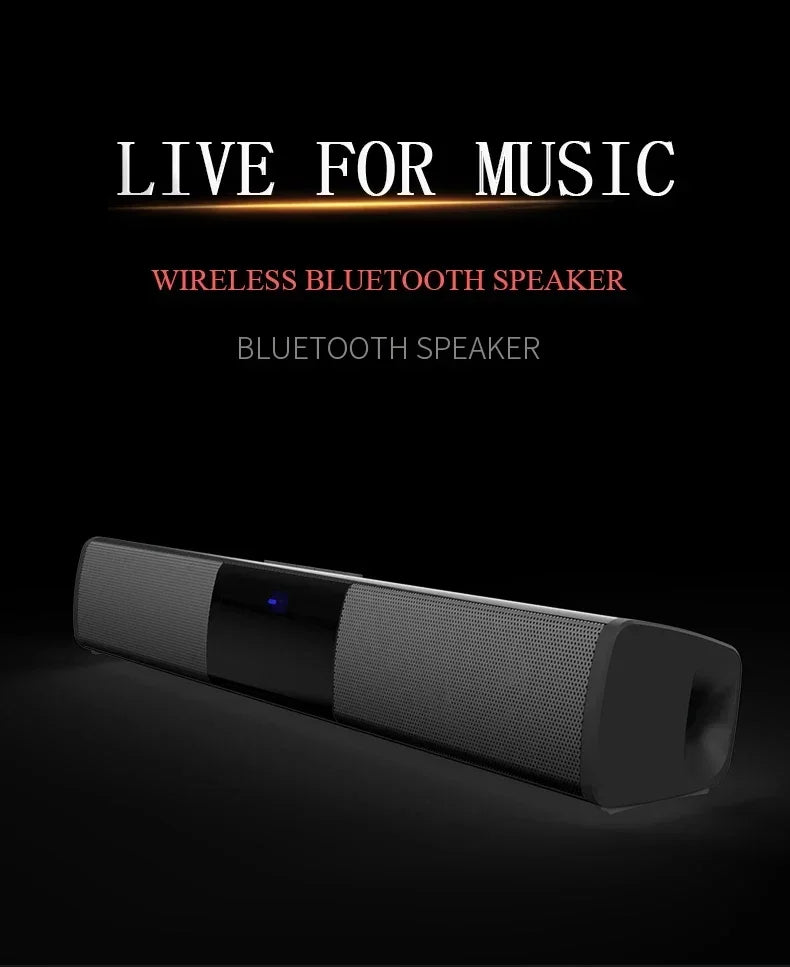 Portable Super Powerful Sound Bar Wireless Bluetooth Speaker Surround Stereo Home TV Sound Box Subwoofer FM Radio Caixa De Som