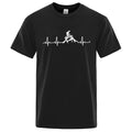 Mountain Bike Heartbeat Funny Mtb Dirt Bike Men Tshirt Hip Hop Casual Tops Summer Street T Shirt Oversized Cotton Short Sleeve