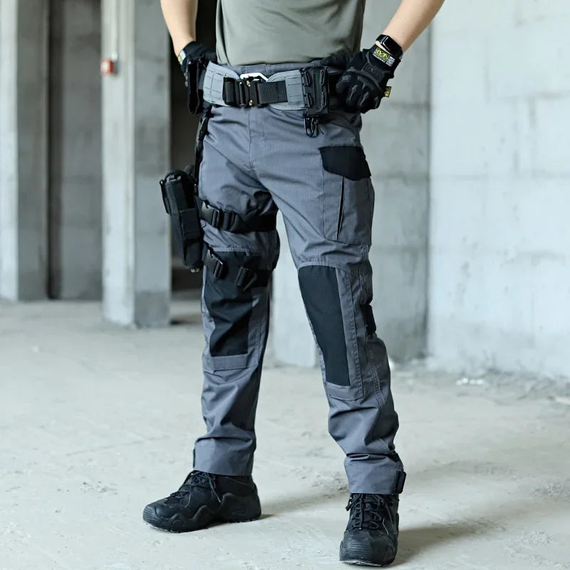 Military Tactical Cargo Pants Men Army Training Trousers Casual Multi Pockets Wear-Resistant Waterproof Pant Male Hiking Pants